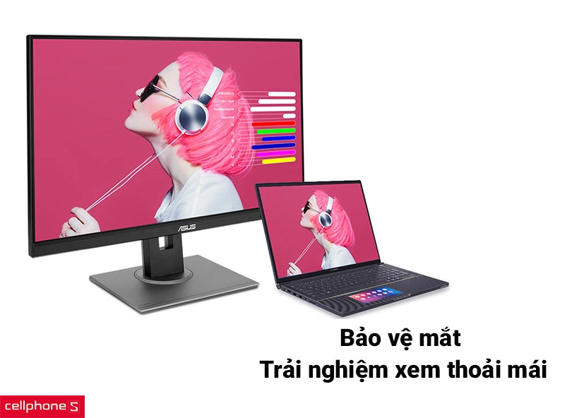 màn hình Asus 27 inch Proart PA278CV 75hz trang bị nhiều công nghệ bảo vệ mắt màn hình Asus 27 inch Proart PA278CV 75hz trang bị nhiều công nghệ bảo vệ mắt