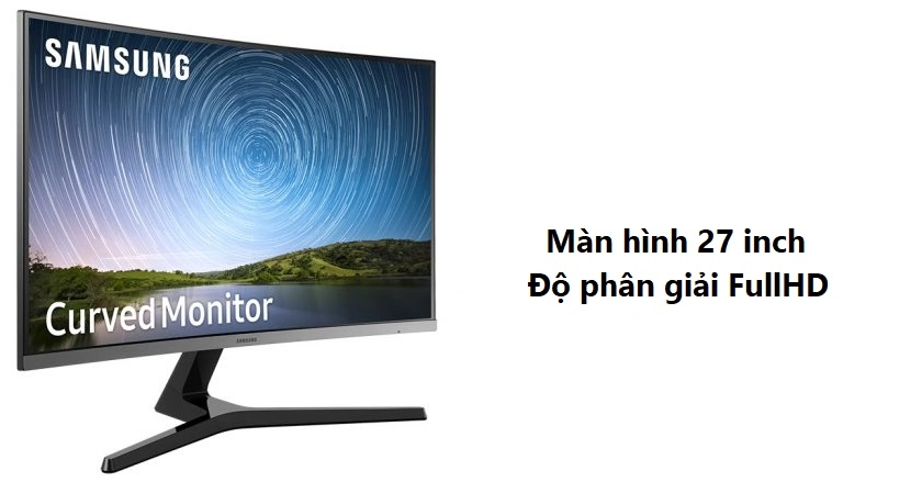 Kích thước 27 inches, độ phân giải FullHD