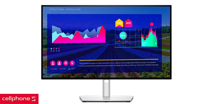 Đánh giá khả năng hiển thị màn hình Dell Ultrasharp U2722D 27 inch