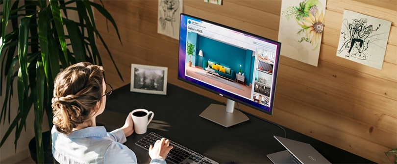 Màn hình Dell S2721DS sở hữu thiết kế hiện đại, trang nhã Màn hình Dell S2721DS sở hữu thiết kế hiện đại, trang nhã