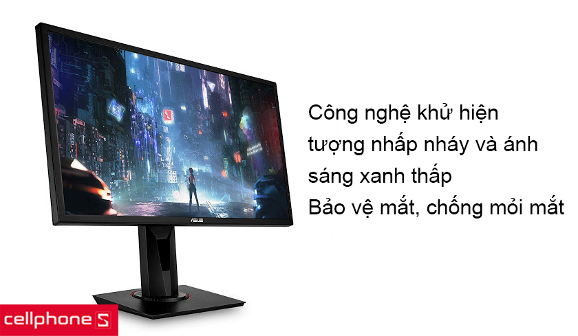 Công nghệ khử nhấp nháy và công nghệ ánh sáng xanh thấp