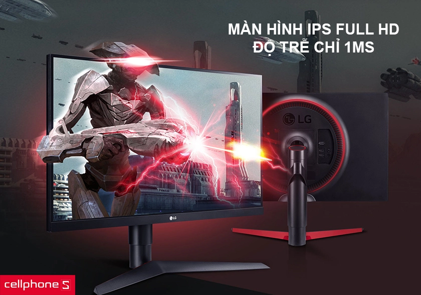 Màn hình IPS Full HD và độ trễ chỉ 1ms