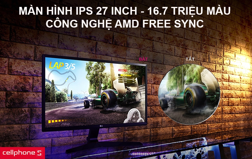màn hình IPS 27 inch độ phân giải 1920 x 1080 pixels