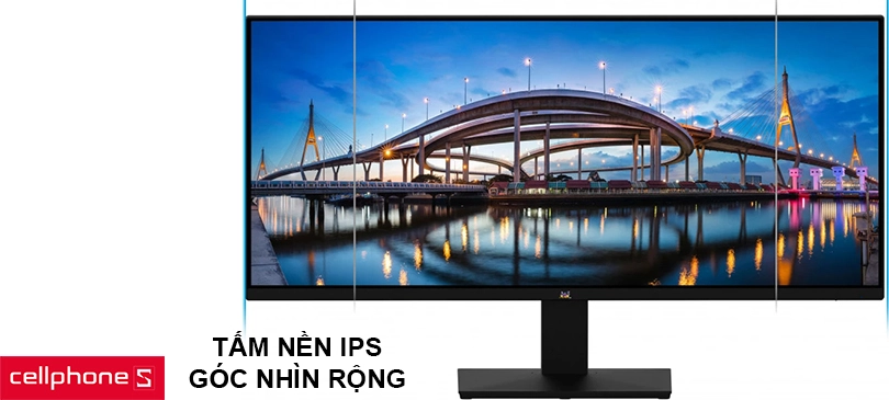 Tấm nền IPS mang đến góc nhìn rộng, tăng cường bảo vệ mắt