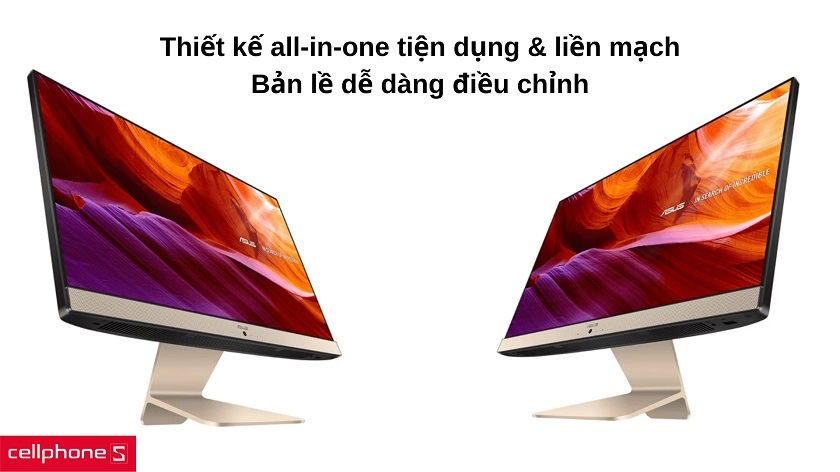 Thiết kế all-in-one liền mạch & thanh lịch với màu đen ấn tượng