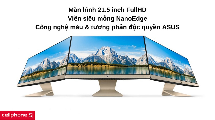 Màn hình NanoEdge 21.5 inch kèm những tính năng độc quyền từ ASUS