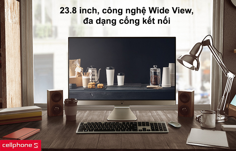 Màn hình rộng chuẩn màu sắc, đa dạng cổng kết nối