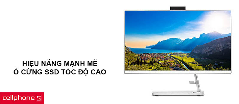 Màn hình kích thước lớn 23.8 inch cùng độ sáng cao