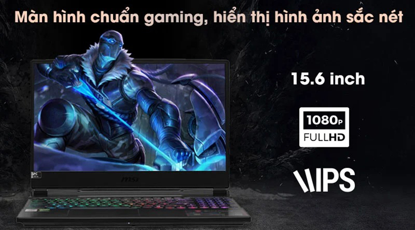 Màn hình lớn 15.6 inch, viền siêu mỏng