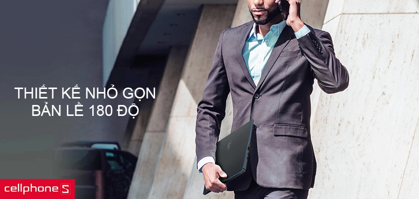 Thiết kế nhỏ gọn, bản lề 180 độ ấn tượng