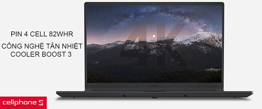 Dung lượng pin lớn cùng khả năng tản nhiệt hiệu quả