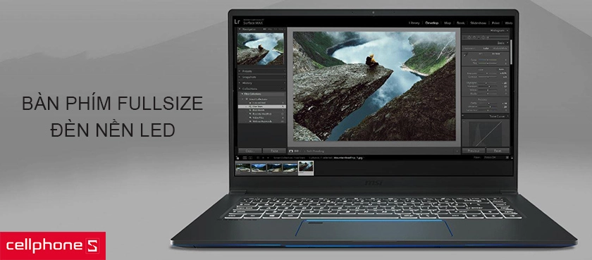 Bàn phím fullsize được tối ưu hóa