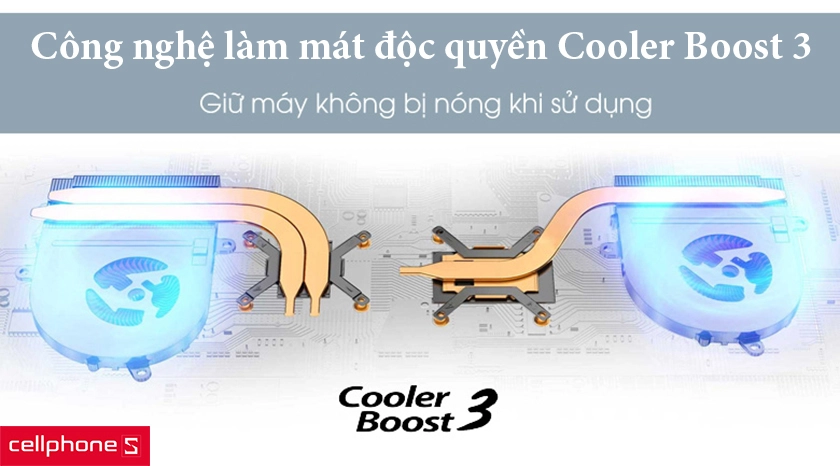Công nghệ làm mát Cooler Boost 3 hiện đại