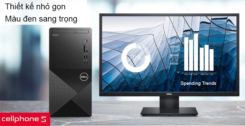 Thiết kế sang trọng với kích thước nhỏ gọn