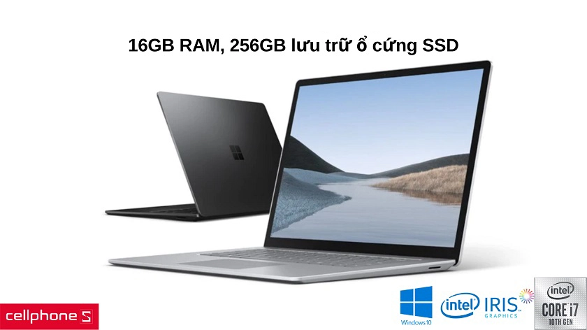 16GB RAM và ổ cứng 256GB SSD