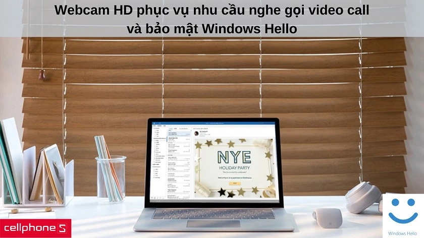 Webcam HD hỗ trợ không chỉ nhu cầu liên lạc mà còn bảo mật tối đa