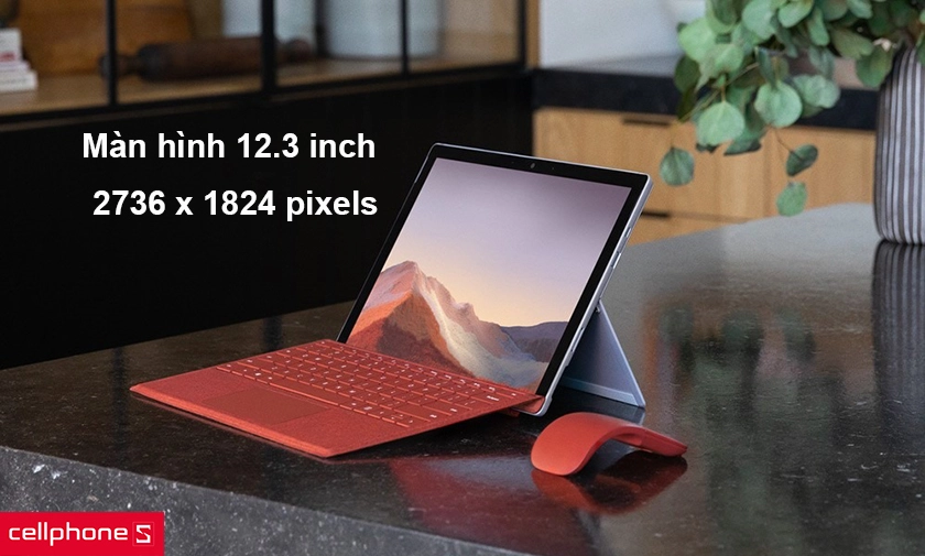 Màn hình 12.3 inch và công nghệ PixelSense thế hệ thứ 2 cho hình ảnh sắc nét chân thực