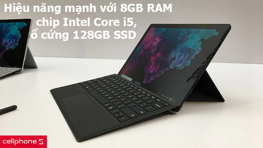 Hiệu năng mạnh với 8GB RAM, ổ cứng 128GB SSD