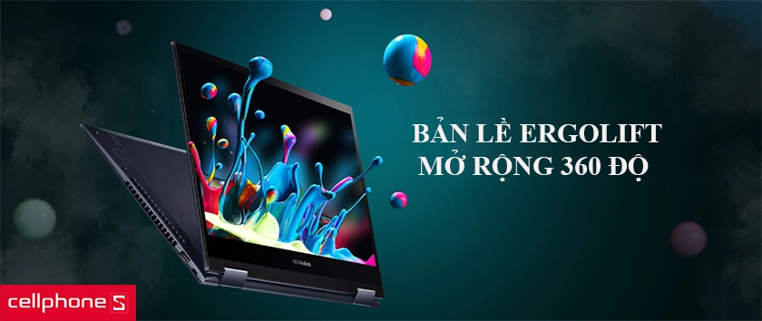 bản lề quay 360 ấn tượng