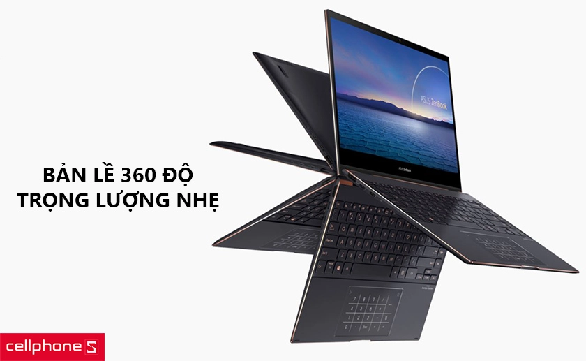 Laptop 2 trong 1, màn hình 13.3 inch khắc nét