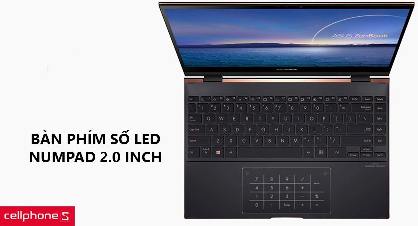 Laptop 2 trong 1, màn hình 13.3 inch khắc nét