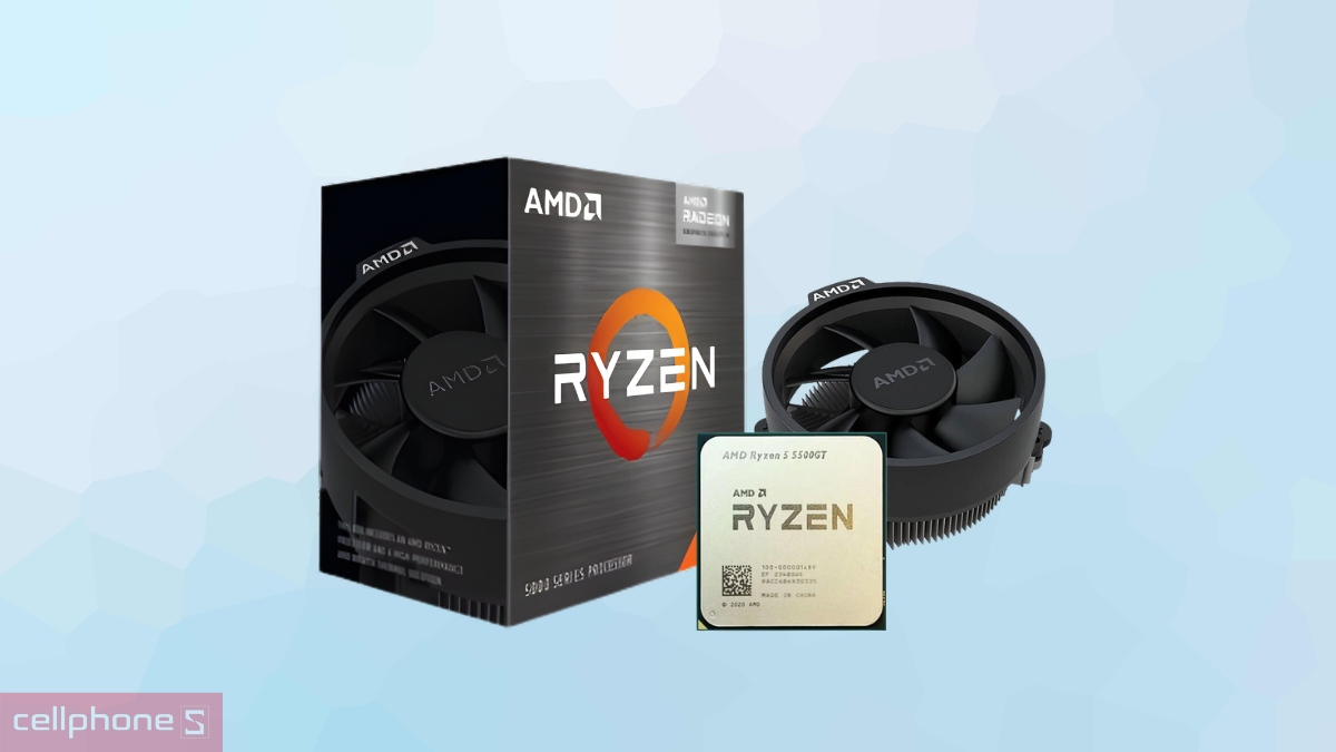 Mức tiêu thụ điện năng CPU AMD Ryzen 5 5500GT MPK