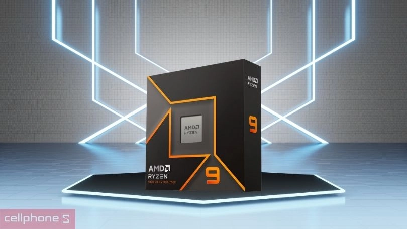CPU AMD Ryzen 9 9900X cấu hình mạnh mẽ mạnh mẽ, tối ưu năng lượng