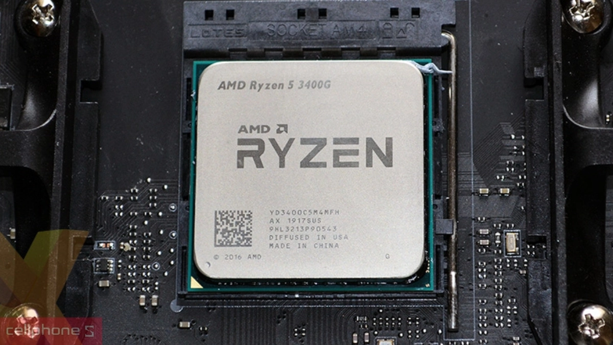 CPU AMD Ryzen 5 3400G có công suất TDP mặc định 65W