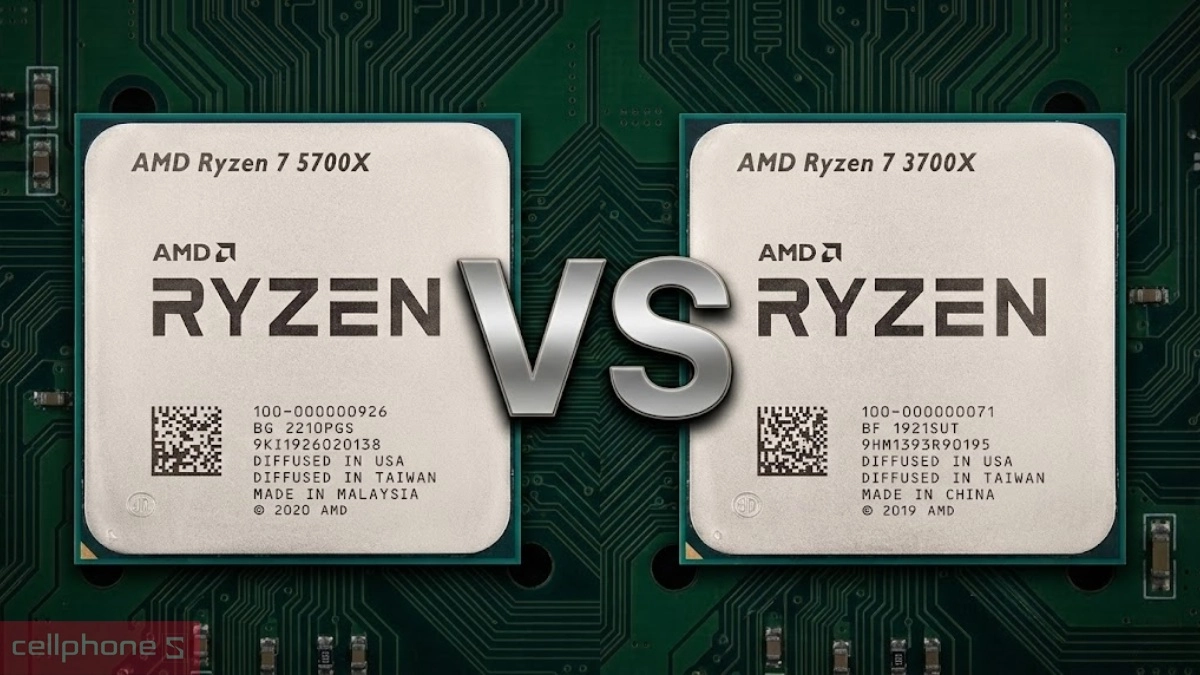 So sánh CPU AMD Ryzen 7 5700X (Tray)