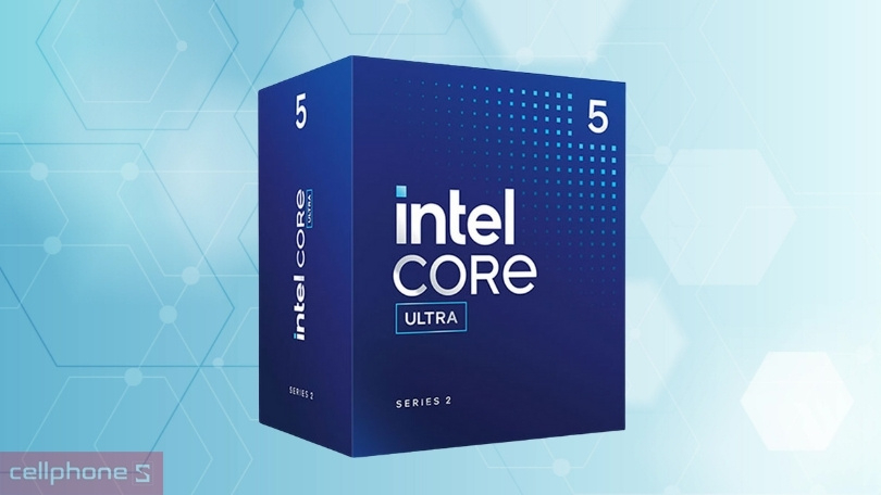 CPU Intel Core Ultra 5 225F - Tốc độ xử lý nhanh, tương thích ổn định