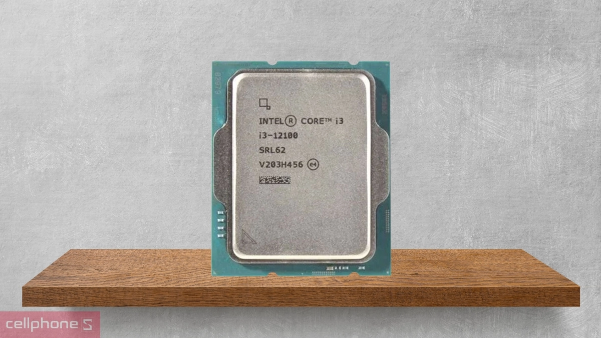 CPU Intel Core i3 12100 (Tray) xử lý dữ liệu nhanh vượt trội với 4 nhân, 8 luồng