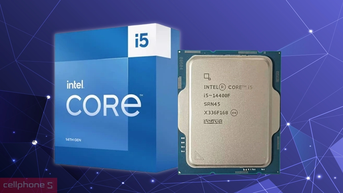 Xung nhịp CPU Intel Core i5 14400F Tray