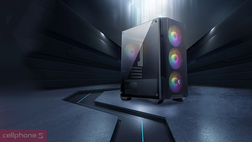 Case máy tính MSI Mag Forge M100A 4Fan RGB
