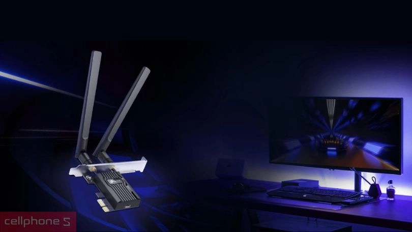 Phạm vi phủ sóng card mạng TP Link AX3000 Archer TX55E Wi-fi 6 bluetooth 5.2