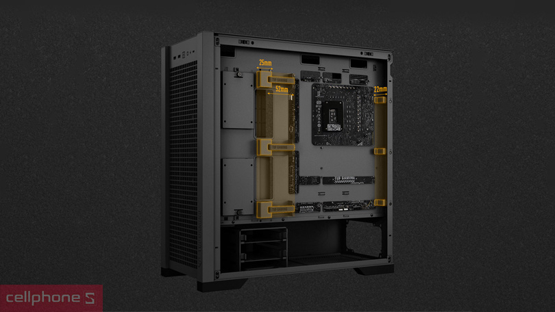 Case máy tính Asus TUF Gaming GT302 ARGB – Tản nhiệt tốt, ánh sáng đẹp