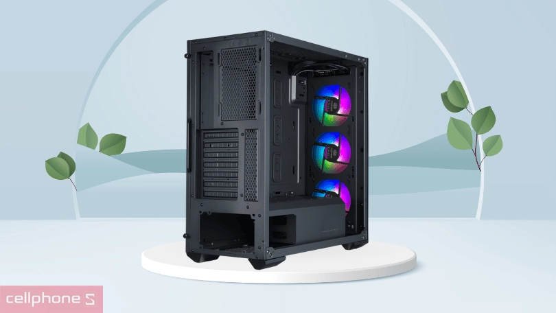 Case CoolerMaster MASTERBOX TD500 TG MESH ARGB - Hoàn thiện chắc chắn