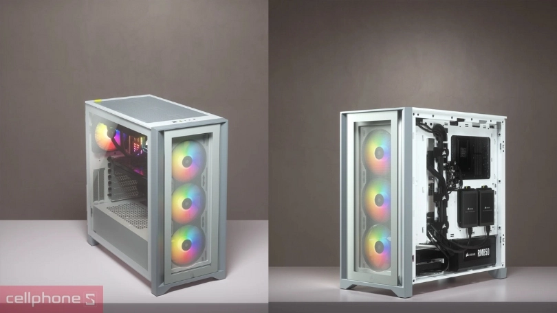 Case máy tính Corsair 4000X RGB TG CC-9011205-WW - Lý tưởng cho game thủ