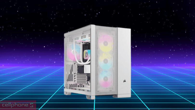 Case máy tính Corsair 6500D Airflow Tempered Glass Mid-Tower - Hỗ trợ lắp đặt đa dạng linh kiện