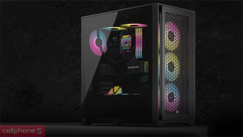 Thiết kế Case máy tính Corsair iCUE 4000D RGB Airflow ATX