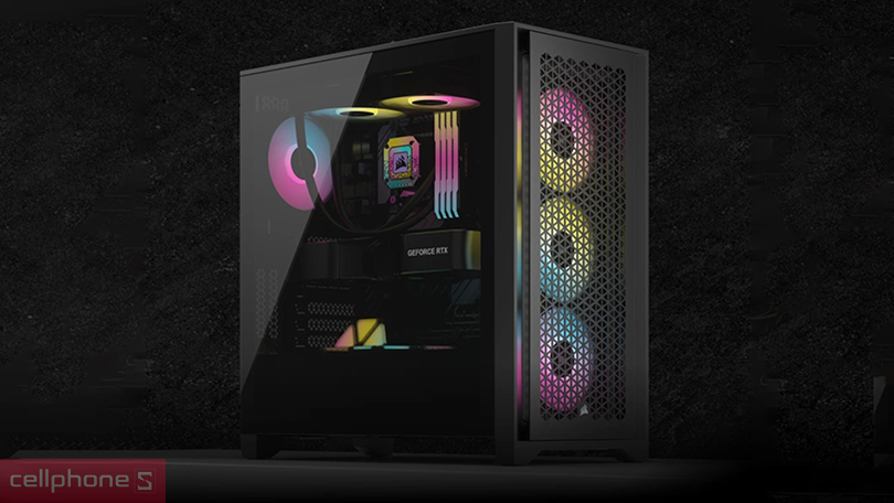 Thiết kế case Corsair ICUE 5000D RGB Airflow