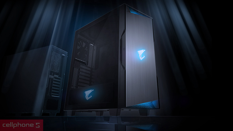 Hệ thống LED RGB của case máy tính Gigabyte Aorus C300 Glass