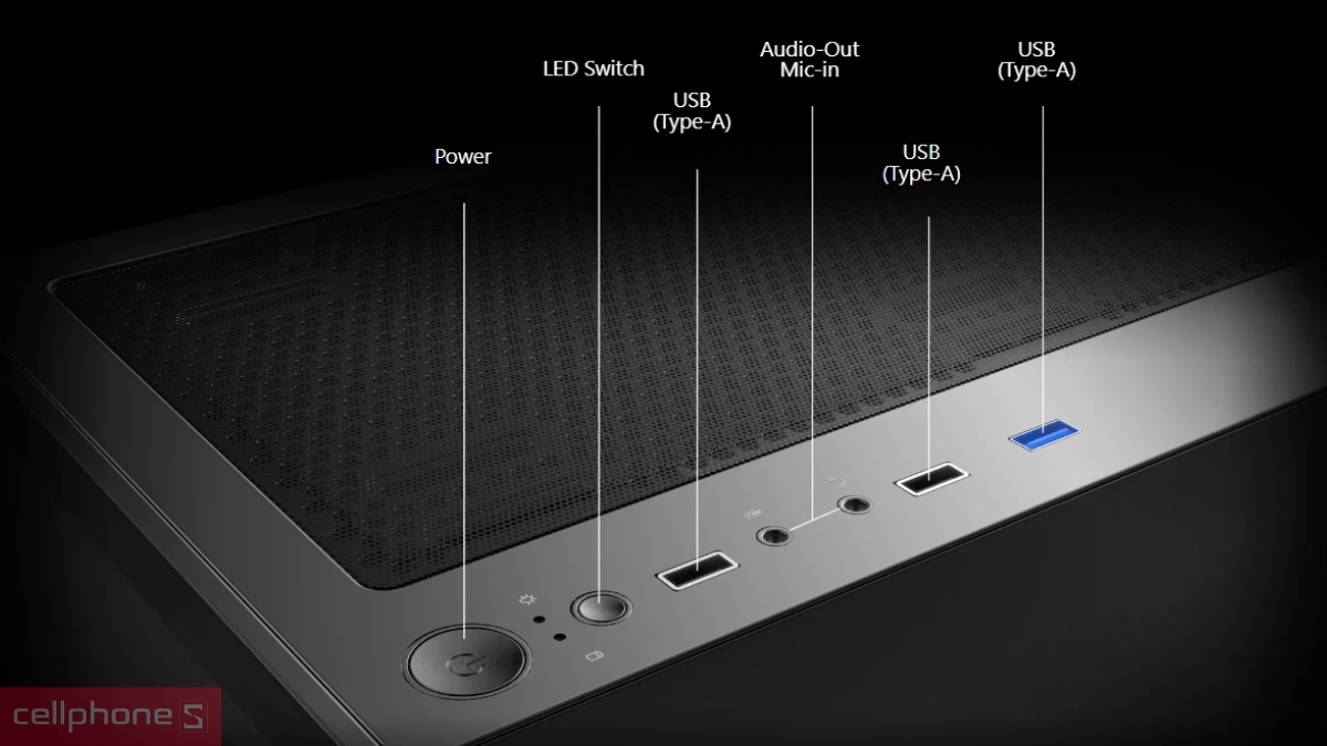 Không gian lắp đặt GPU và Micro-ATX linh hoạt