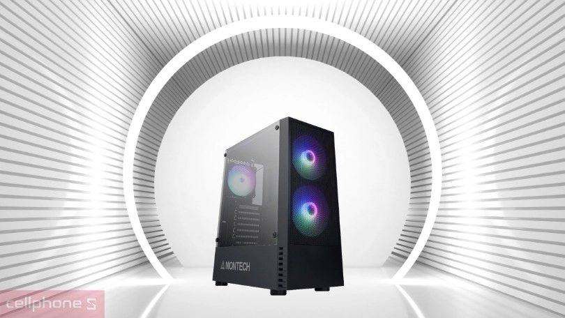 Thiết kế case máy tính Montech X2 Mesh M-ATX