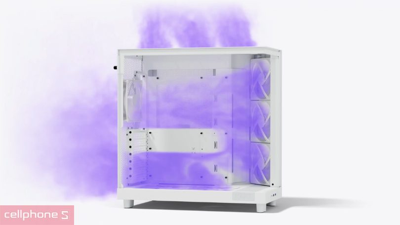 Thiết kế case máy tính NZXT H6 Flow ATX