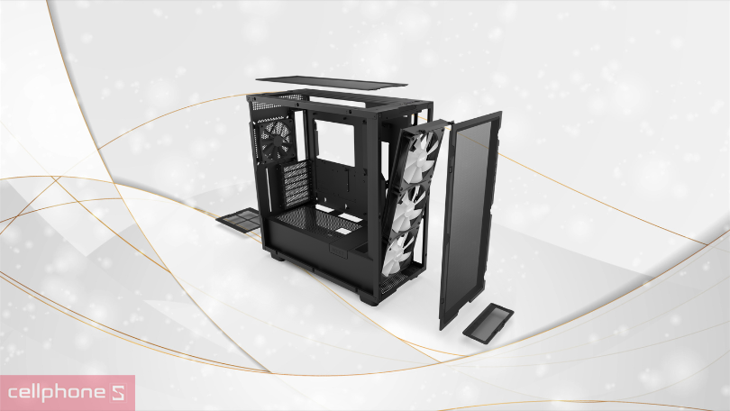 Case máy tính NZXT H7 Flow RGB ATX