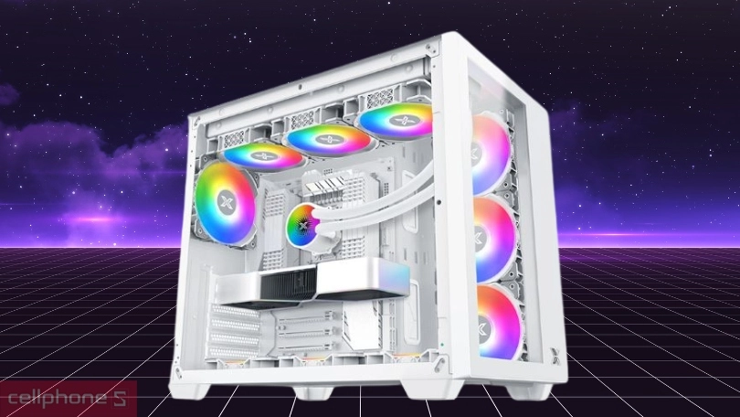 Case máy tính Xigmatek Aqua III Arctic - Thiết kế thanh lịch và thoáng khí tối ưu
