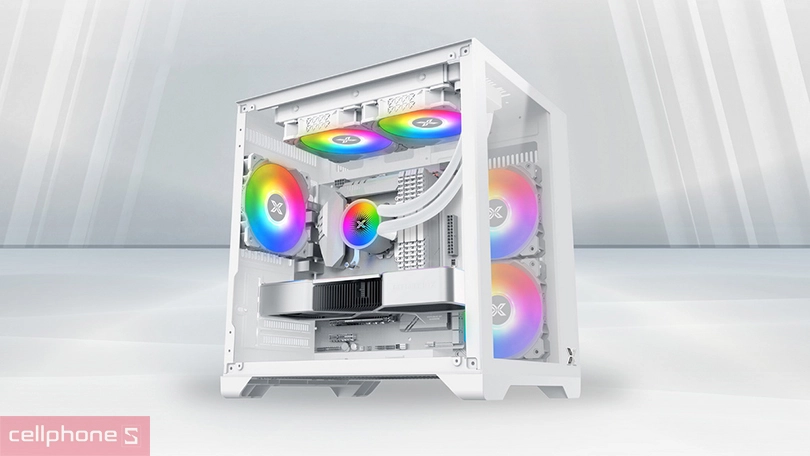 Thiết kế case máy tính Xigmatek Aqua (M-ATX) Arctic
