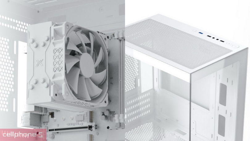 Case máy tính Xigmatek Endorphin M II Artic 3GF (M-ATX) – Thanh lịch, nâng cấp dễ dàng