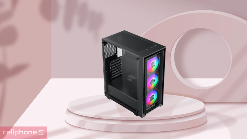 Thiết kế, chất liệu case máy tính Xigmatek Fly II 3GF (3 Fan) ATX