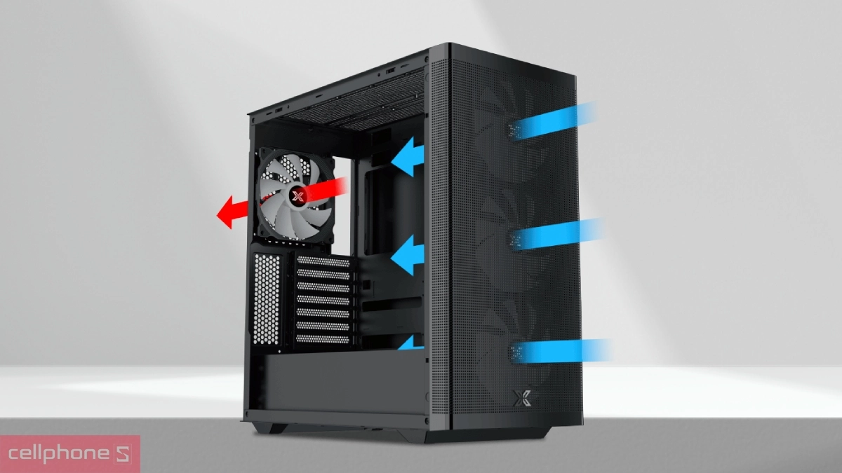 Khả năng làm mát của case máy tính Xigmatek Osiris Pro 4FX ATX